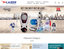 Tablet Screenshot of lazerindia.com